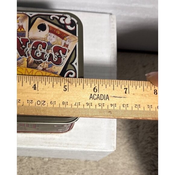 Plain Tree Tobacco Tin Box Sliced Plug Smoking Pocket Package Playing Card 5.5" - Picture 9 of 10